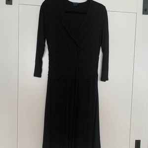 Boden midi knit black dress